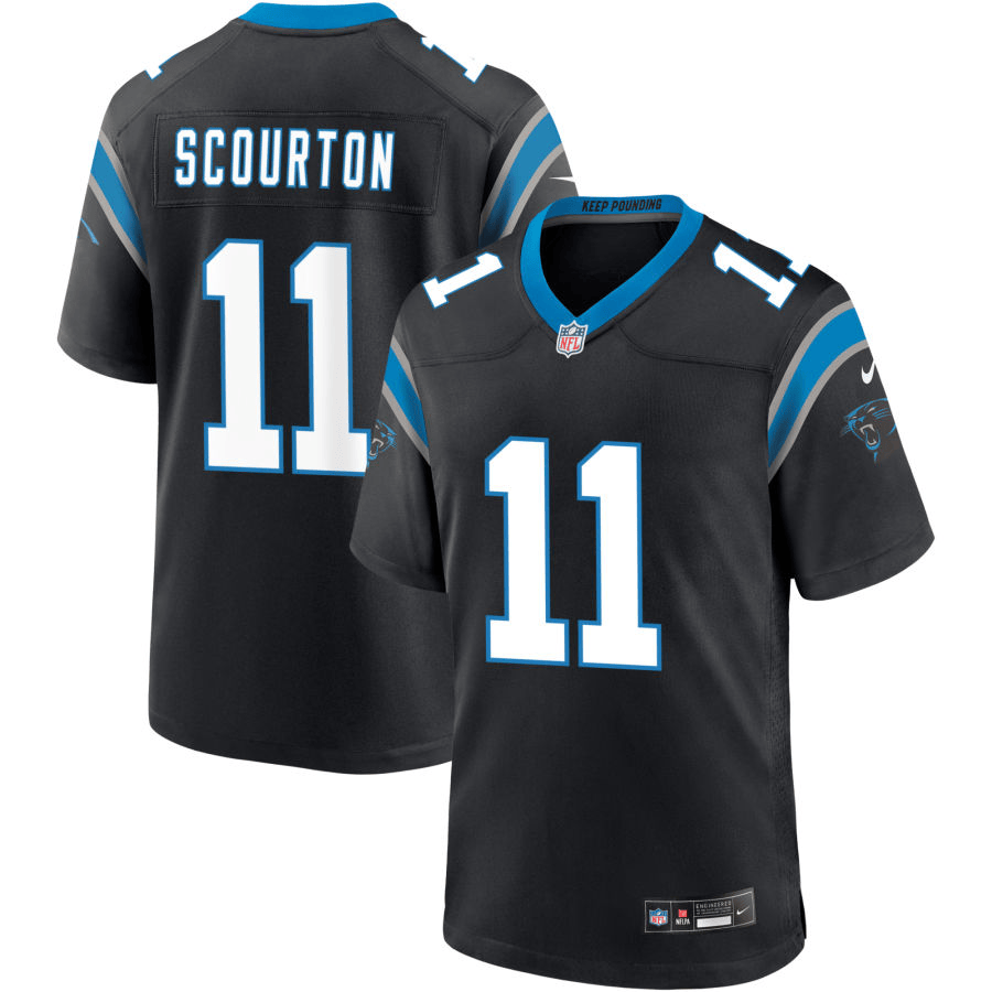 Nic Scourton Carolina Panthers 2025 Game Jersey - Black