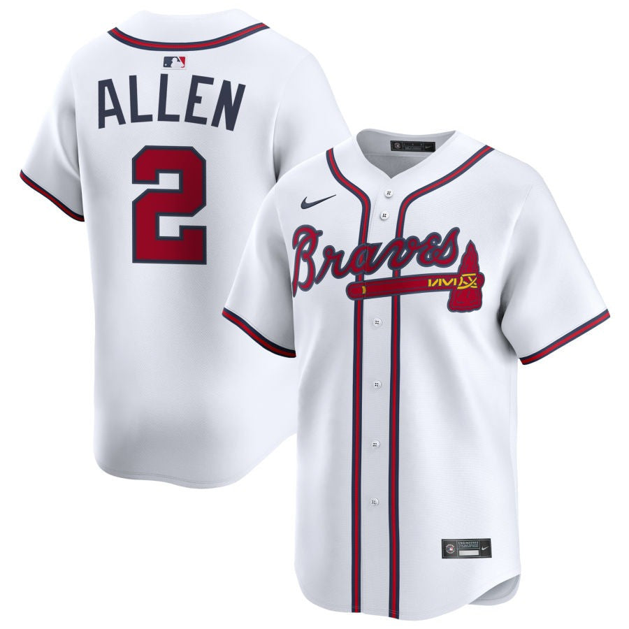 Nick Allen Atlanta Braves 2025 Home Limited Jersey - White