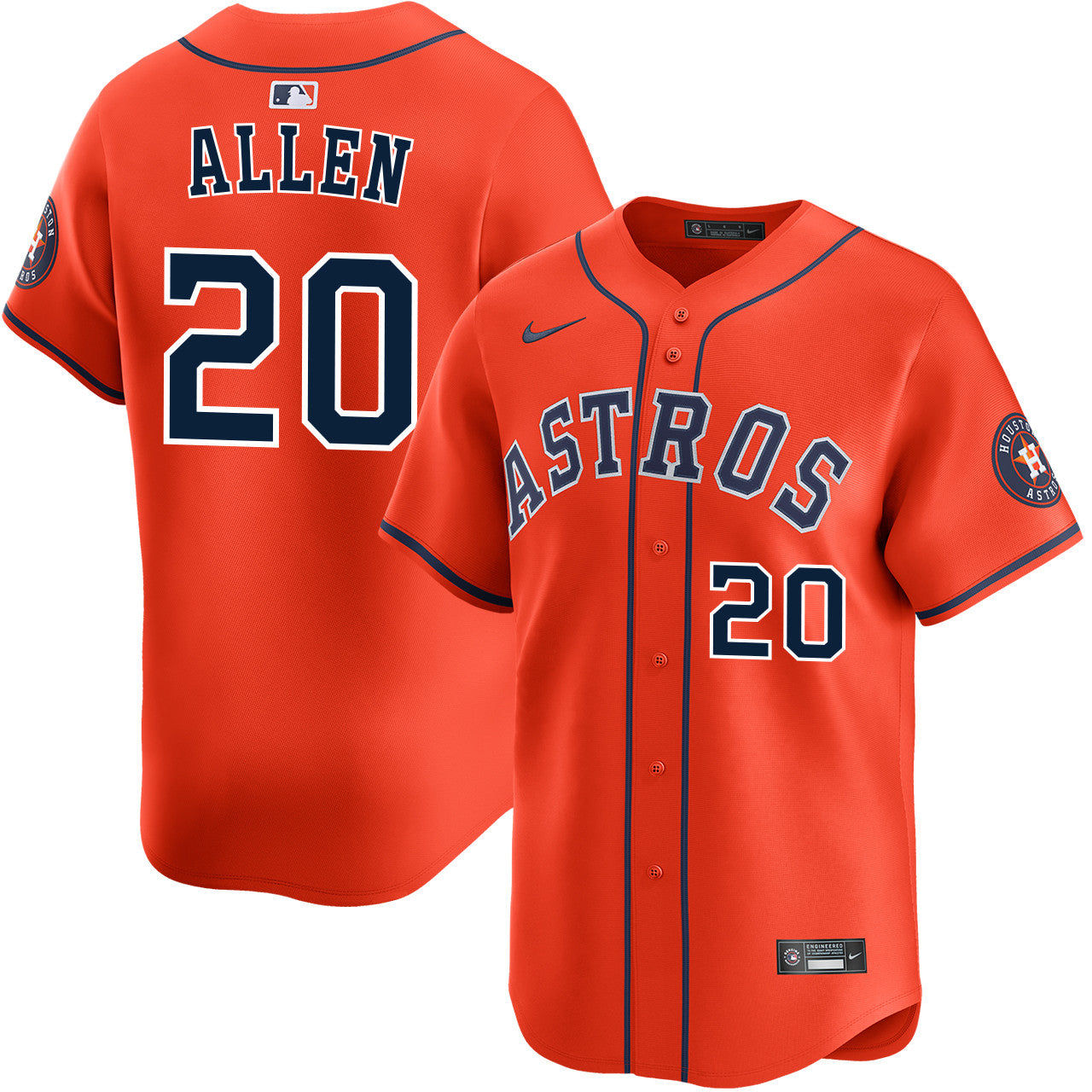 Nick Allen Houston Astros 2026 Alternate Limited Jersey - Orange