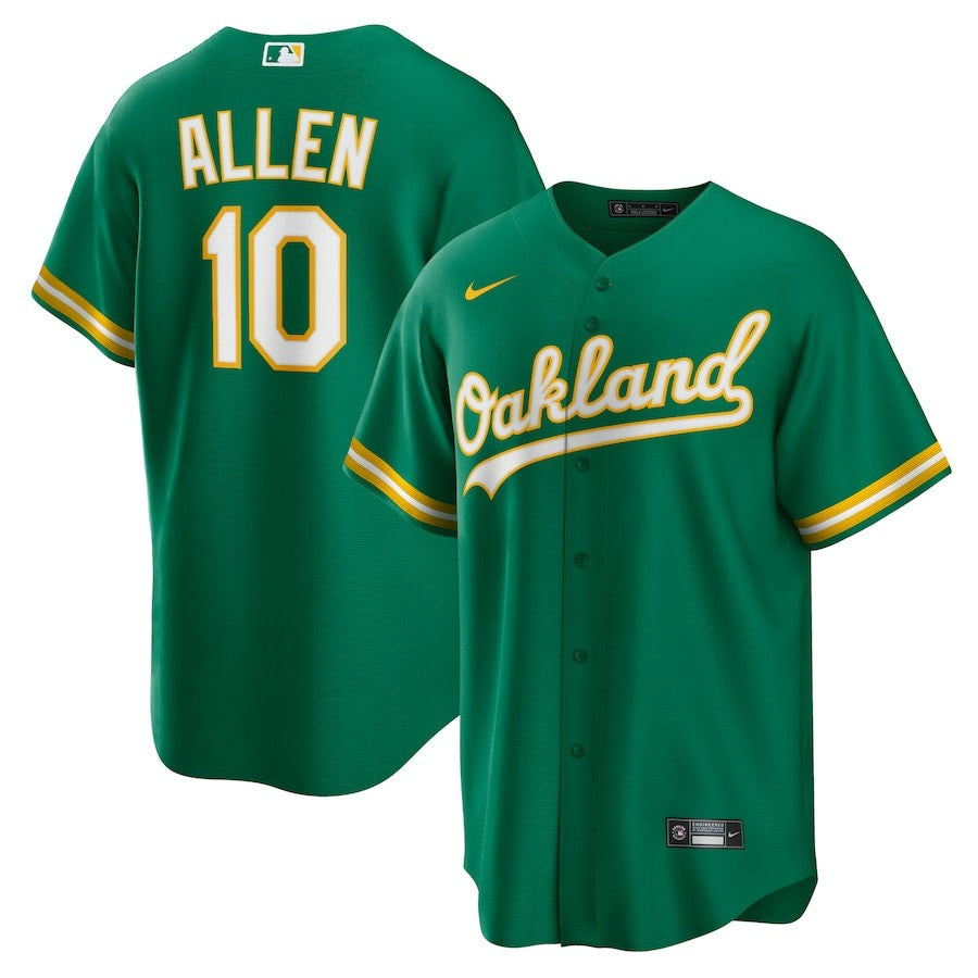 Nick Allen Oakland Athletics 2025 Alternate Jersey - Kelly Green