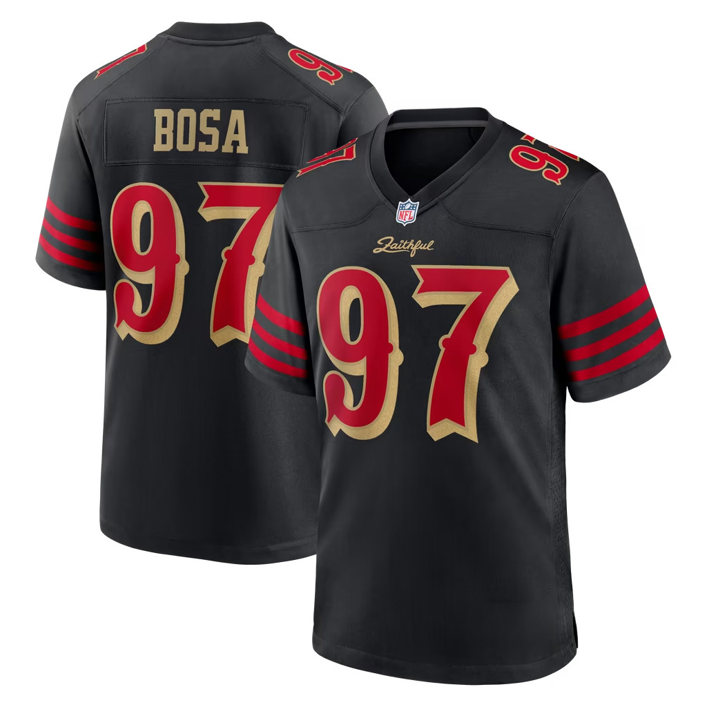 Nick Bosa #97 SF 49ers Rivalries Collection Game Jersey San Francisco 49ers Merch 2026