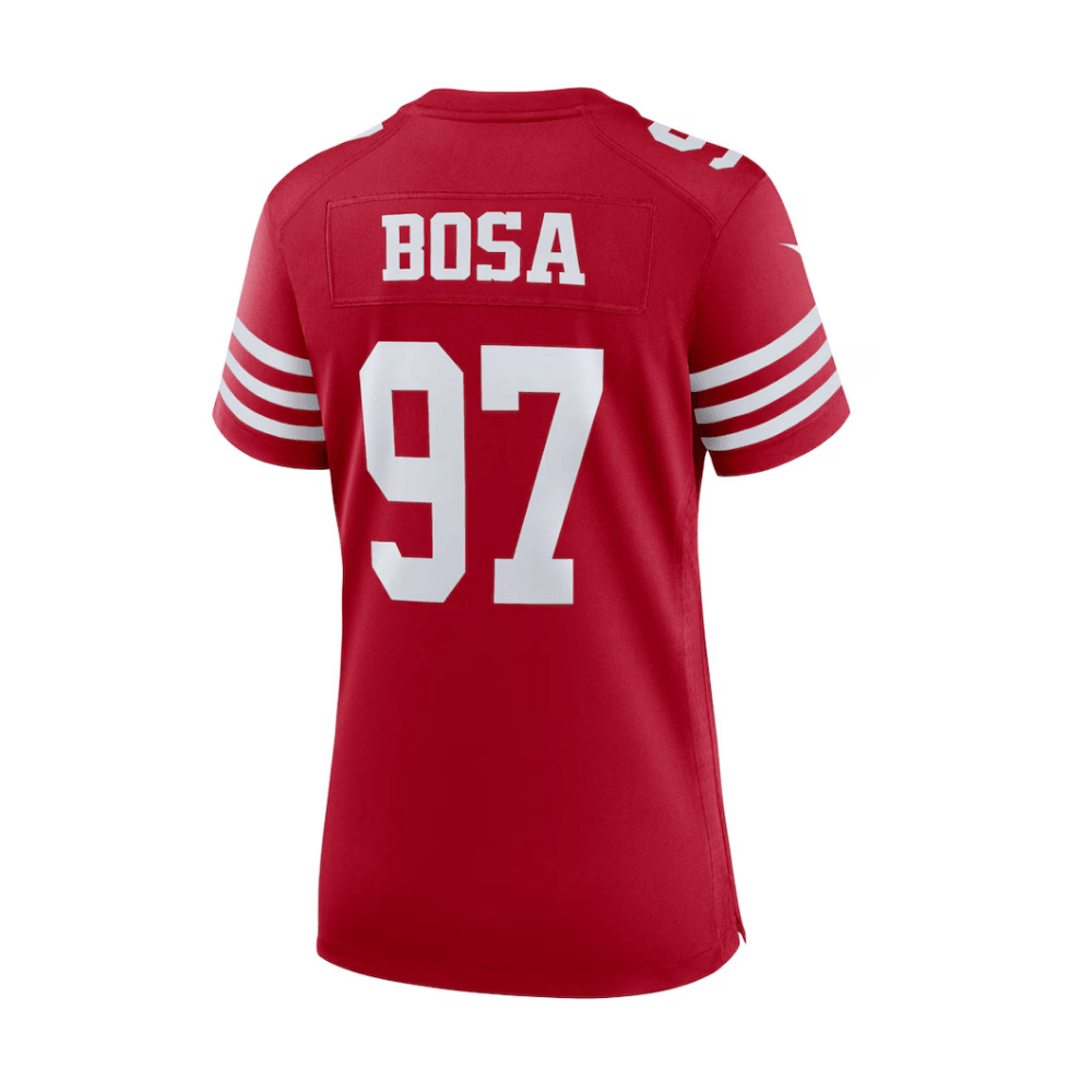 Nick Bosa San Francisco ers 2025 Pro Bowl Patch Game Jersey - Scarlet - Image 2