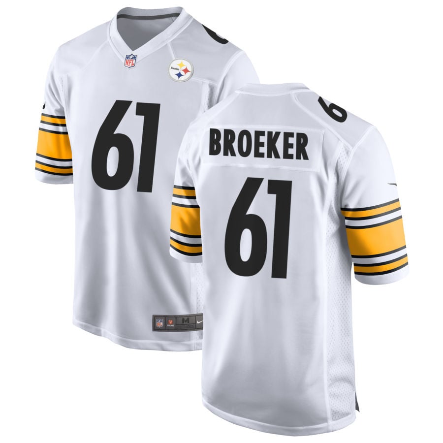Nick Broeker Pittsburgh Steelers 2025 Game Jersey - White