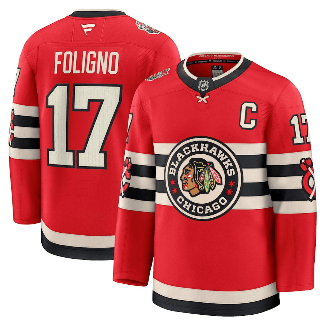 Nick Foligno Chicago Blackhawks 2025 Winter Classic Premium Red Jersey