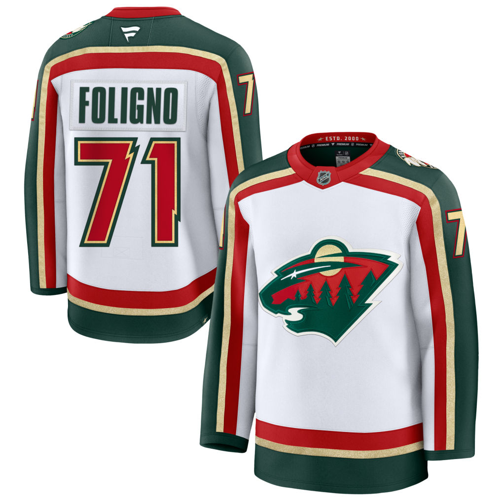 Nick Foligno Minnesota Wild 25th Anniversary Premium Jersey - White