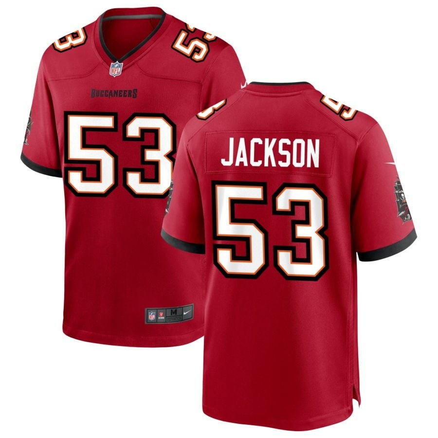 Nick Jackson Tampa Bay Buccaneers 2025 Team Game Jersey - Red