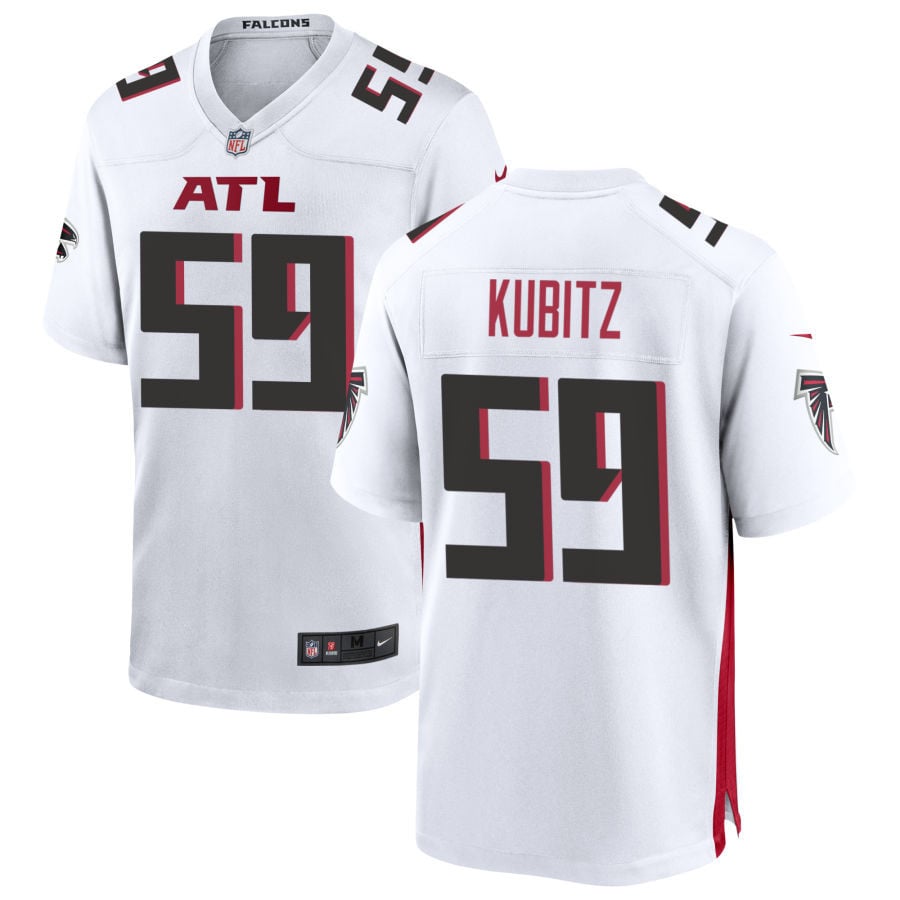Nick Kubitz Atlanta Falcons 2025 Game Jersey - White