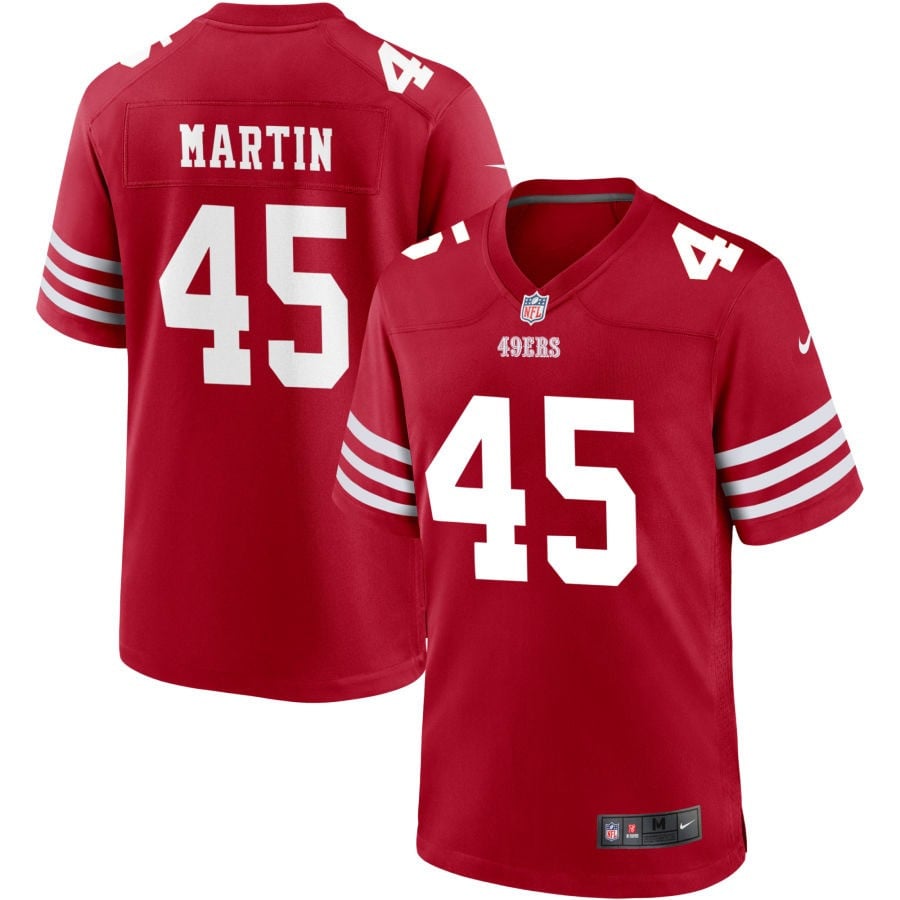 Nick Martin San Francisco 49ers 2025 Jersey - Scarlet