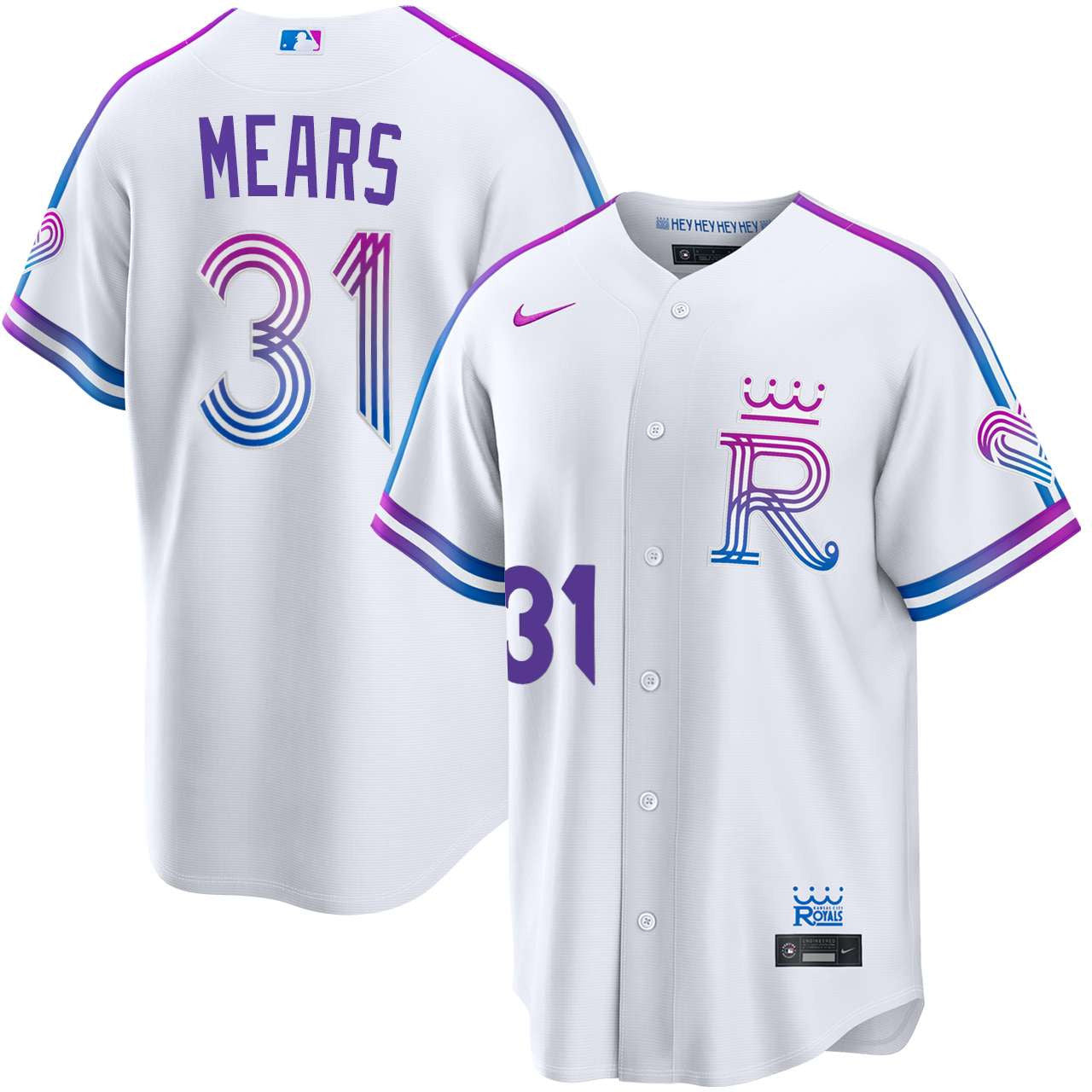 Nick Mears Kansas City Royals 2026 City Connect Jersey - White