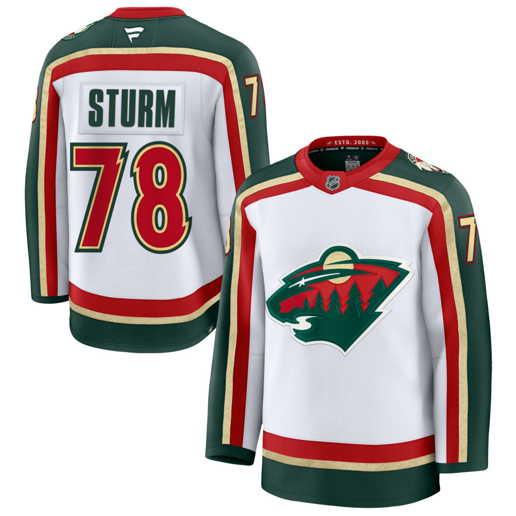 Nico Sturm Minnesota Wild 25th Anniversary Premium Jersey - White
