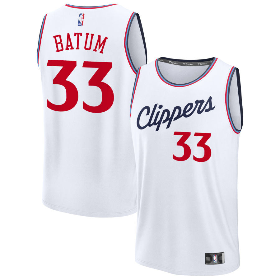 Nicolas Batum LA Clippers 2025 Fast Break Association Edition Jersey - White