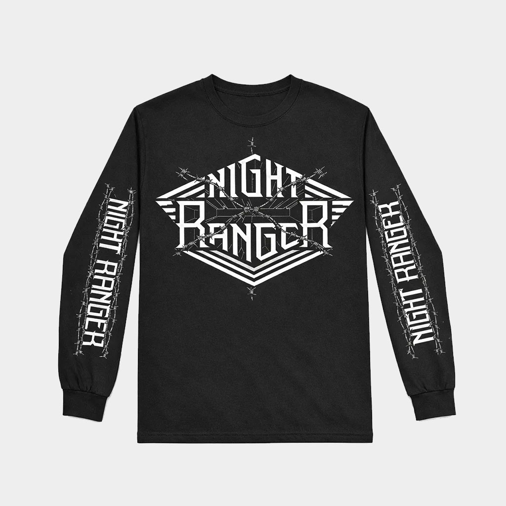 Night Ranger Merch 2026 Night Ranger Barbed Wire Long Sleeve T-Shirt Night Ranger Shirt Gifts
