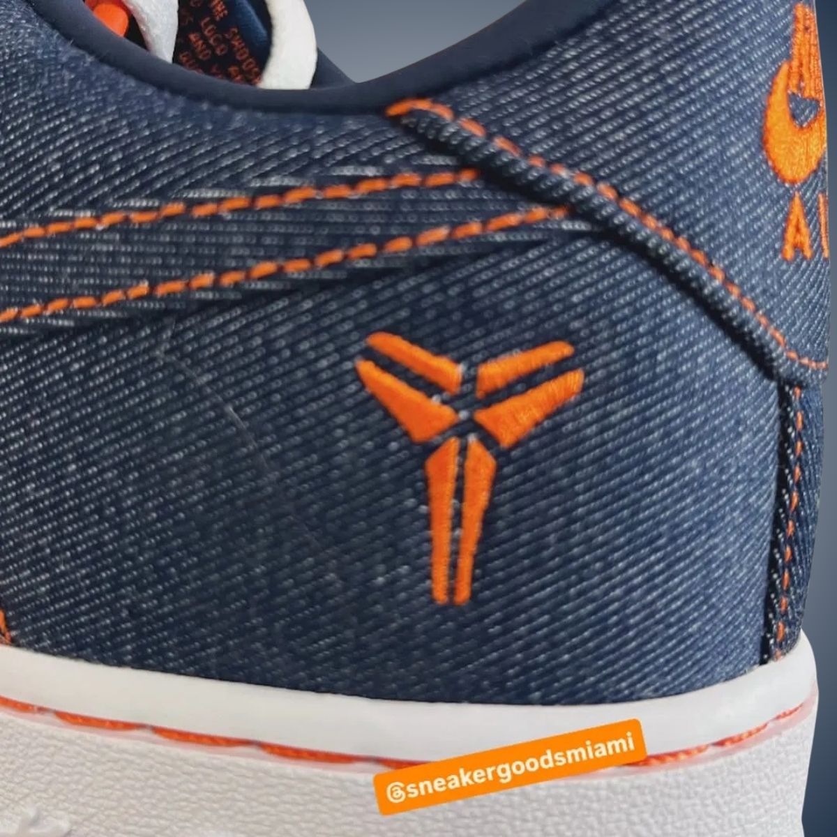 Nike Air Force 1 Low Protro Kobe Bryant Denim Obsidian Safety Orange IM1980-400 - Image 5
