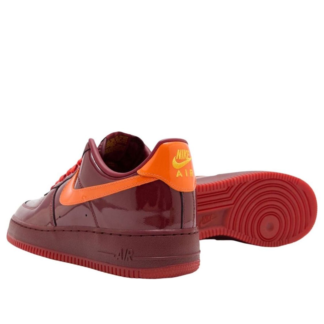 Nike Air Force 1 Low QS Patent Leather Dark Team Red IO4489-601 - Image 3
