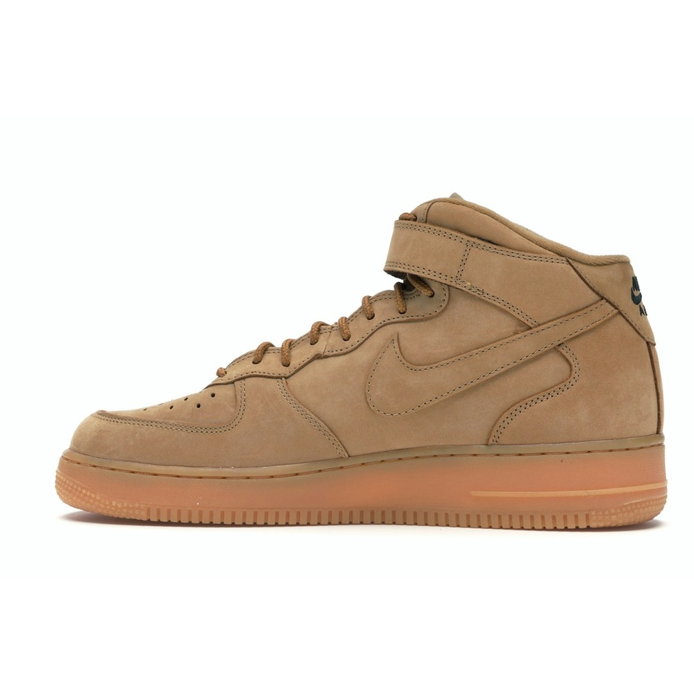 Nike Air Force 1 Mid 07 Premium QS Flax Shoes | 715889-200 - Image 3