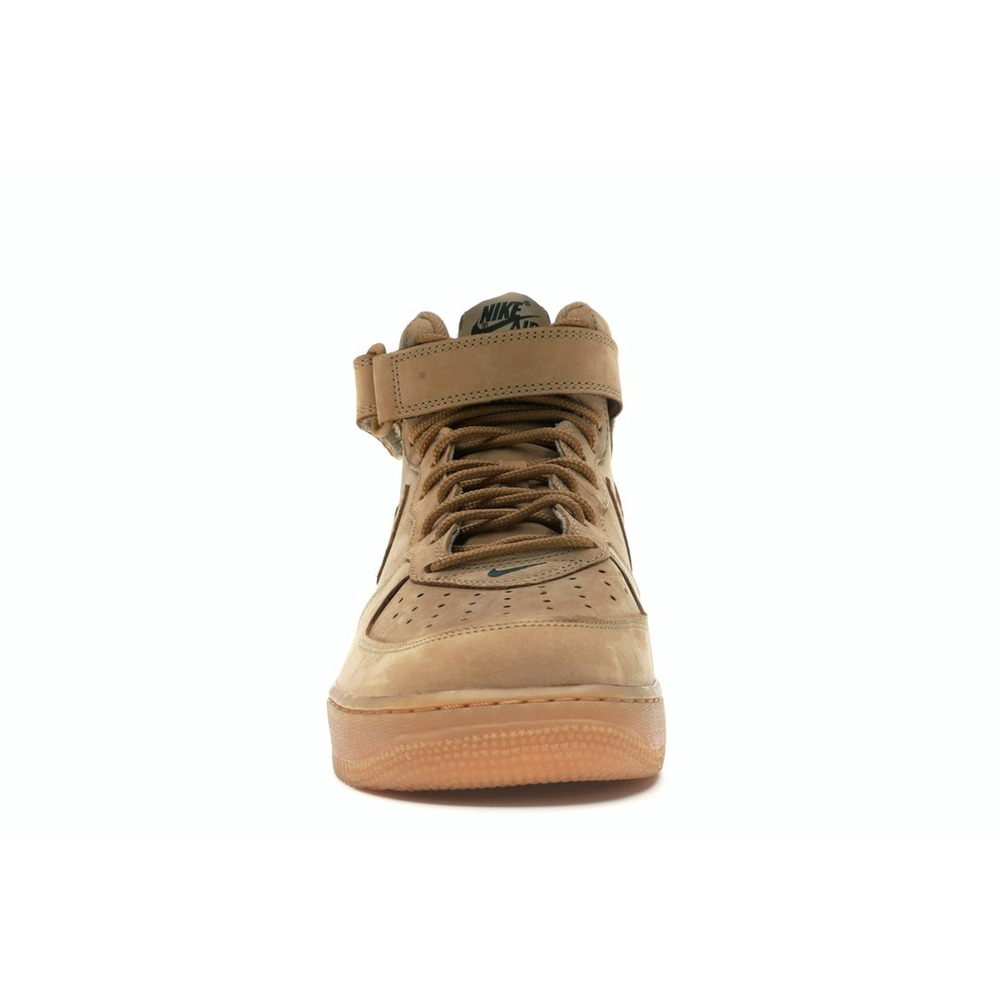 Nike Air Force 1 Mid 07 Premium QS Flax Shoes | 715889-200 - Image 2
