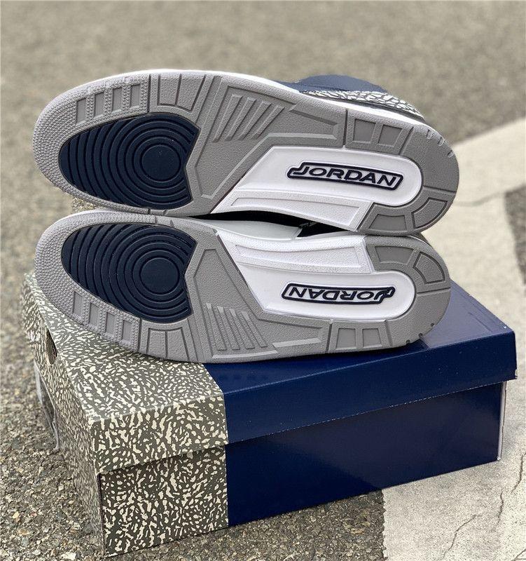 Nike Air Jordan 3 Retro 'Georgetown' Sneaker Style CT8532-401 - Image 9