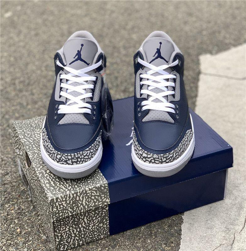 Nike Air Jordan 3 Retro 'Georgetown' Sneaker Style CT8532-401 - Image 6