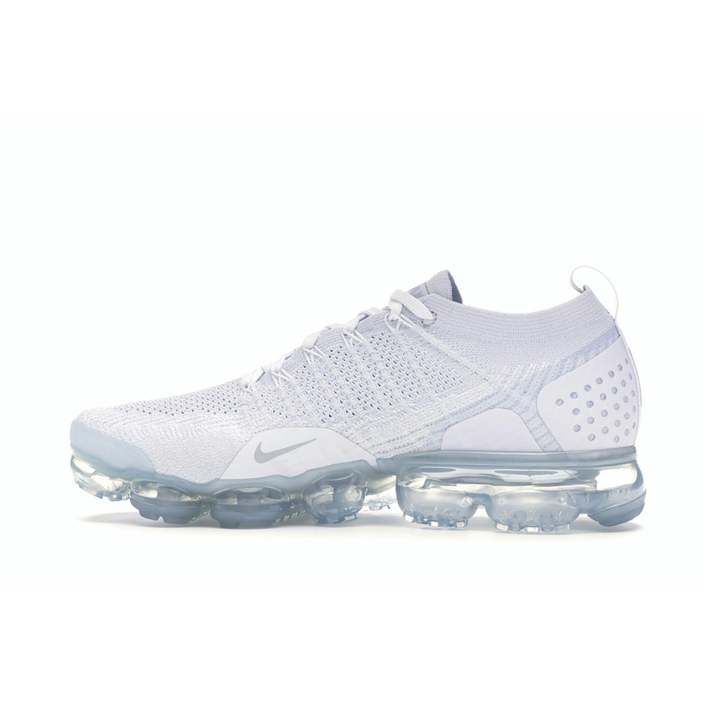 Nike Air VaporMax Flyknit 2 Pure Platinum Sneaker Style 942842-100 - Image 3