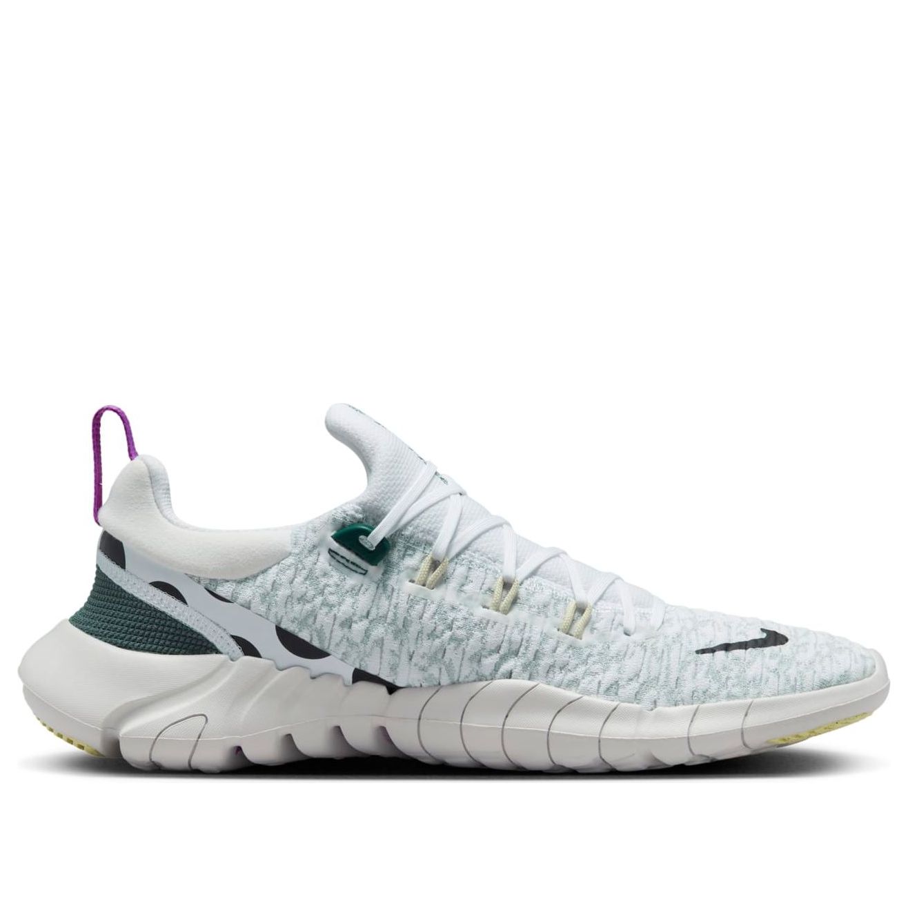Nike Free Run 5 White Light Silver CZ1884-102 Lifestyle Sneakers - Image 2