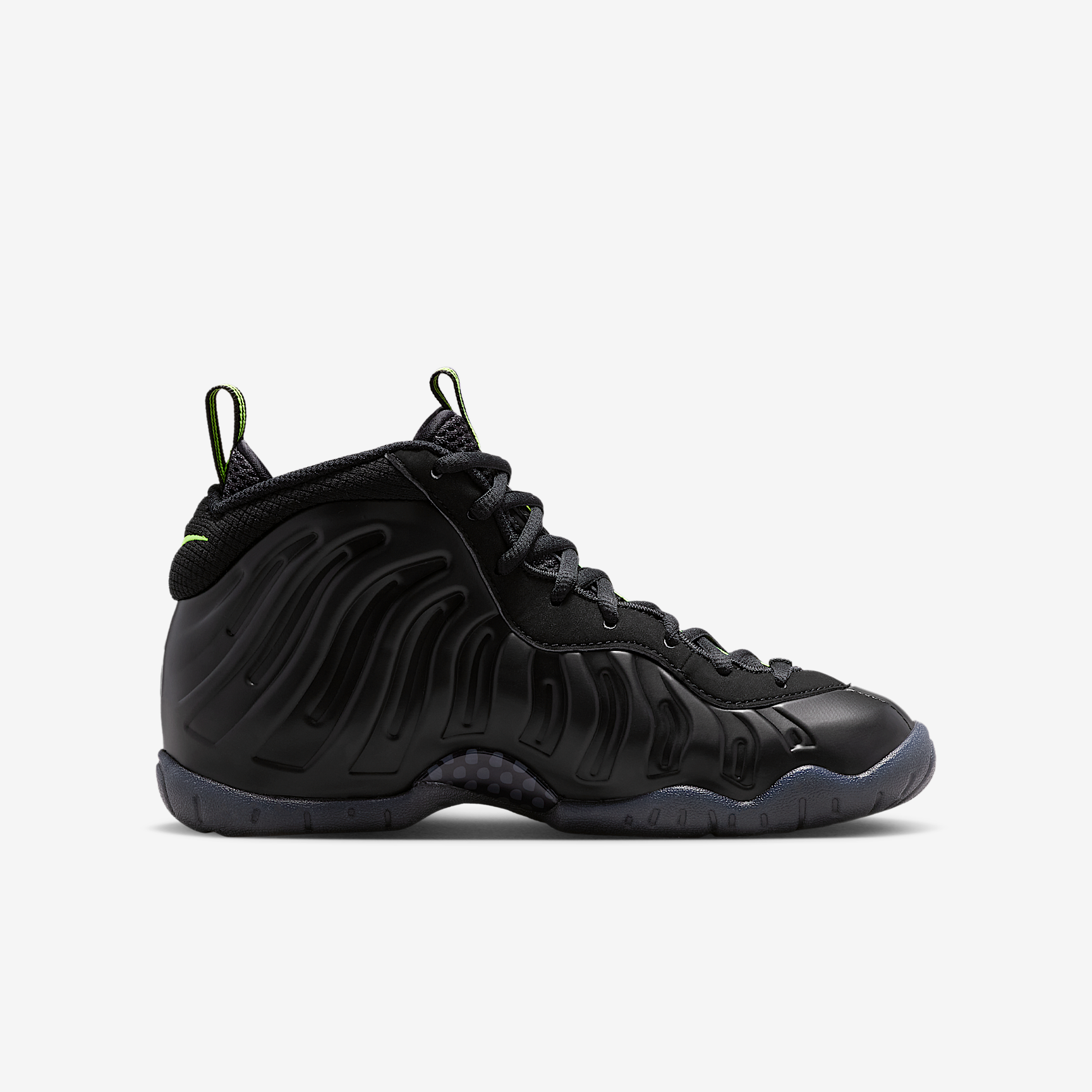 Nike Little Posite Pro Black Voltage Yellow IQ7230-001 - Image 5