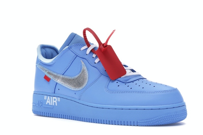 Nike Off-White X Air Force 1 Low 07 Mca - Blue Colorway Shoes | CI1173-400 - Image 2