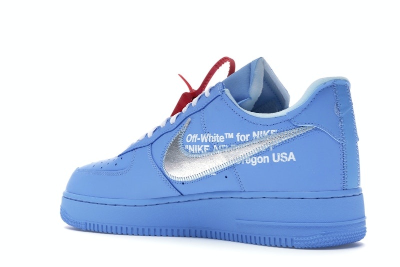 Nike Off-White X Air Force 1 Low 07 Mca - Blue Colorway Shoes | CI1173-400 - Image 5