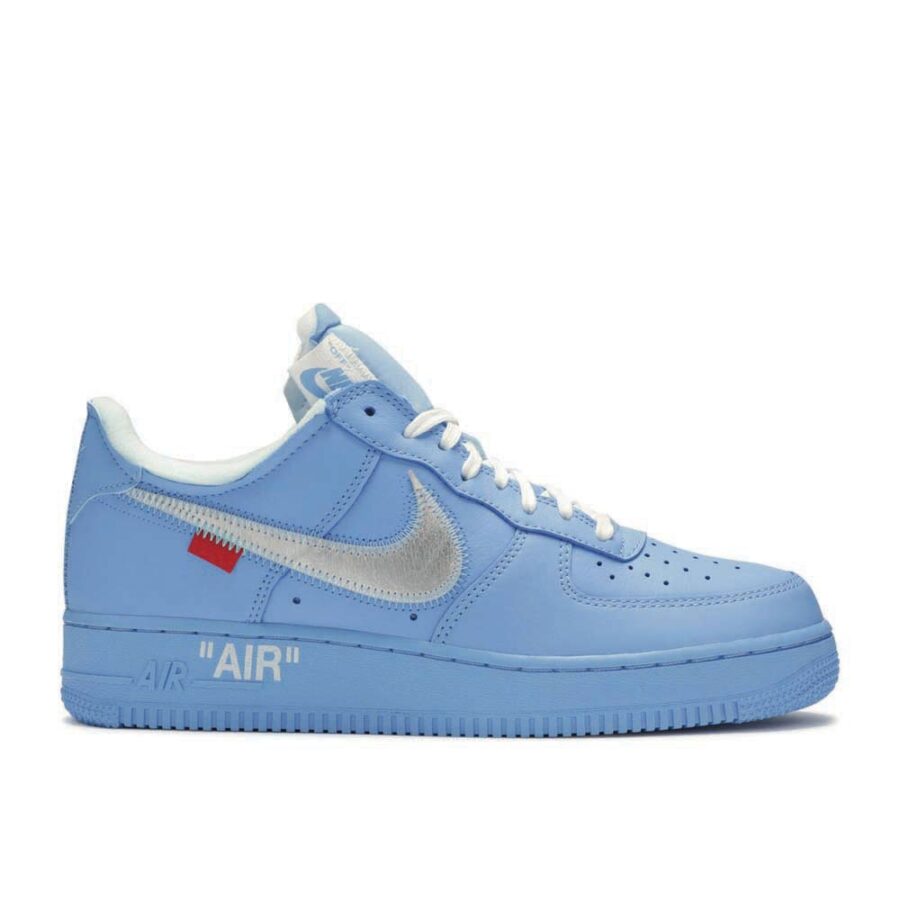 Nike Off-White X Air Force 1 Low 07 Mca - Blue Colorway Shoes | CI1173-400 - Image 8