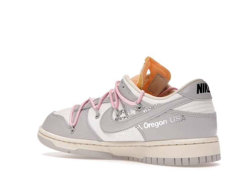 Nike Off-White X Dunk Low Lot 09 Of 50s Collaboration Sneaker Style DM1602-109 - Image 4
