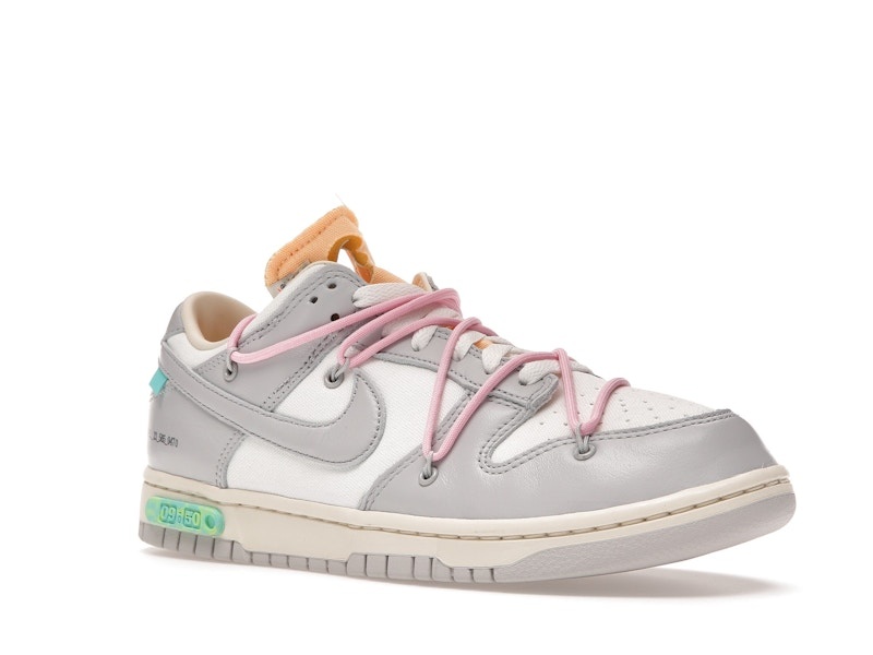 Nike Off-White X Dunk Low Lot 09 Of 50s Collaboration Sneaker Style DM1602-109 - Image 2