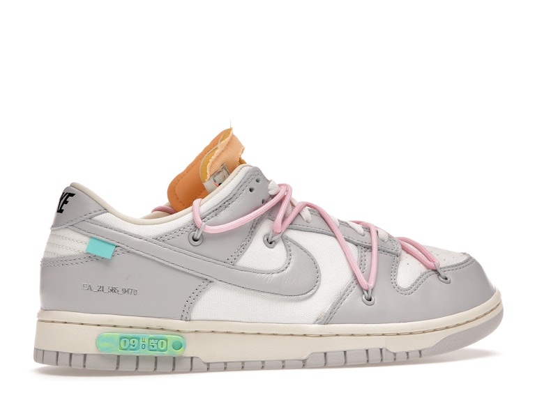 Nike Off-White X Dunk Low Lot 09 Of 50s Collaboration Sneaker Style DM1602-109 - Image 6