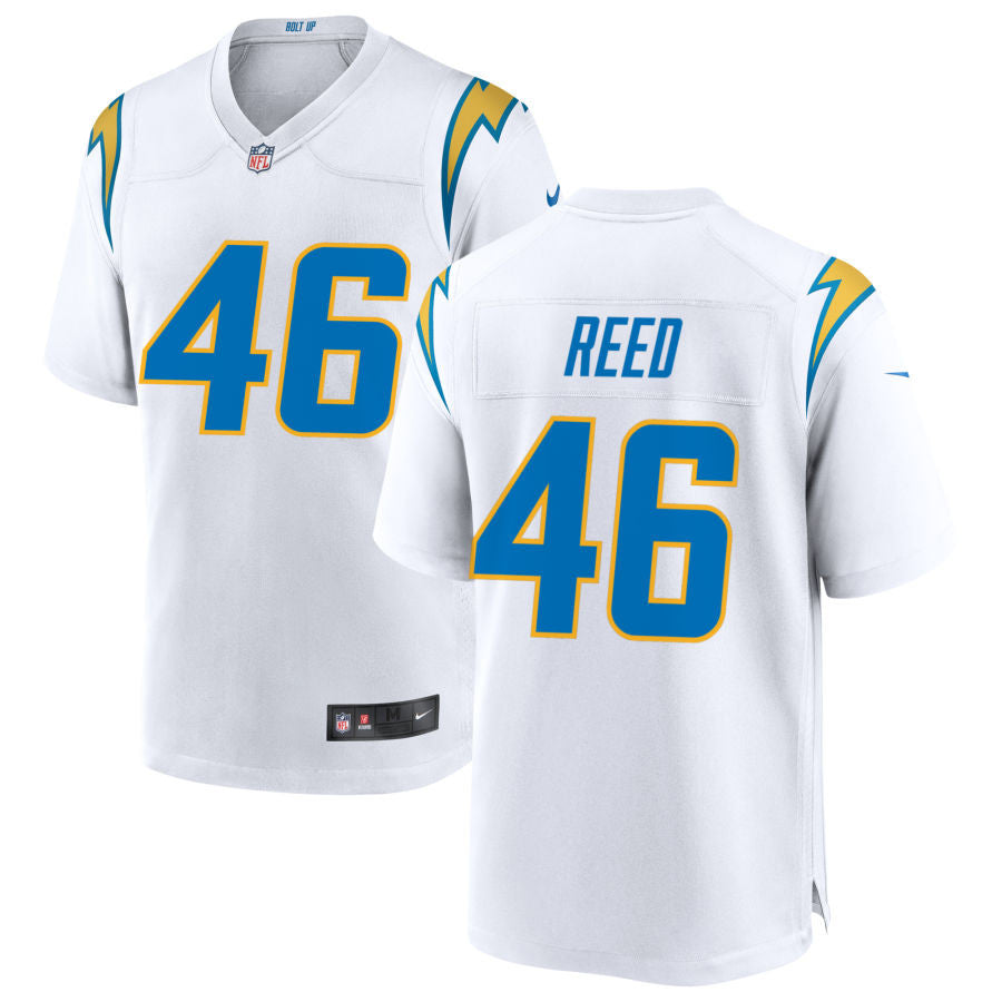 Nikko Reed Los Angeles Chargers 2025 Game Jersey - White