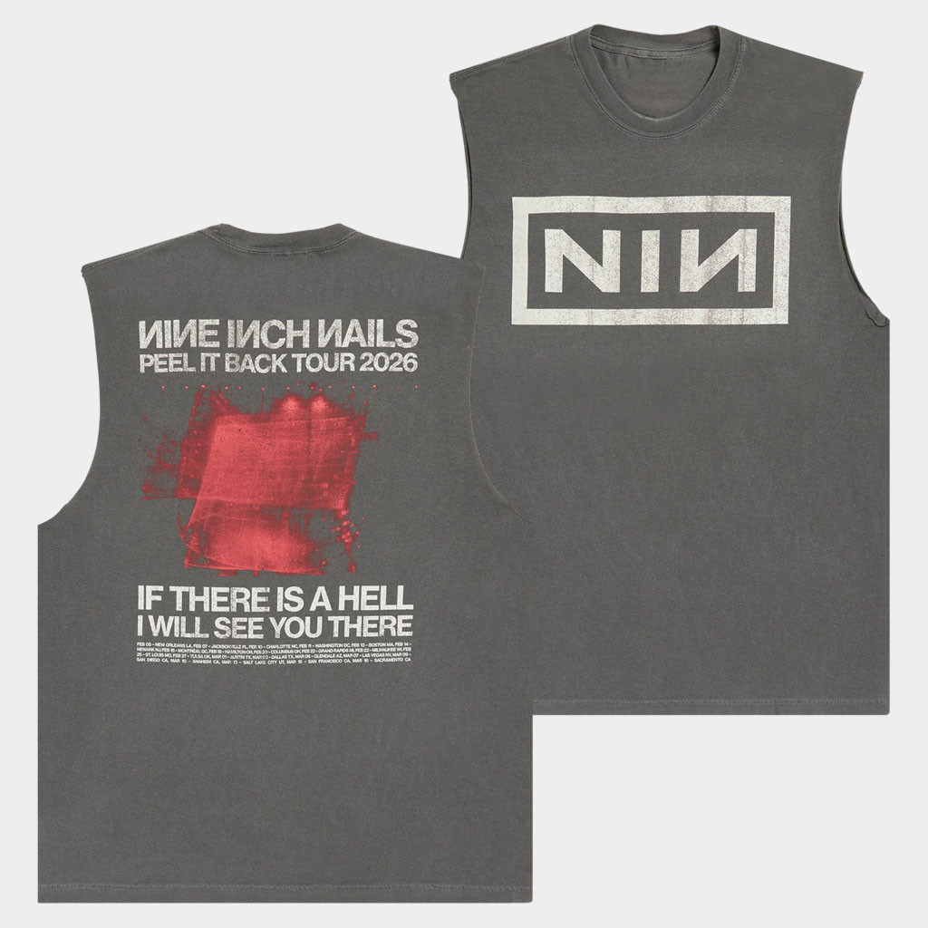 NIN Merch 2026 Heresy Tank Top Nine Inch Nails Tour Merch Best Gift For Rock Fans