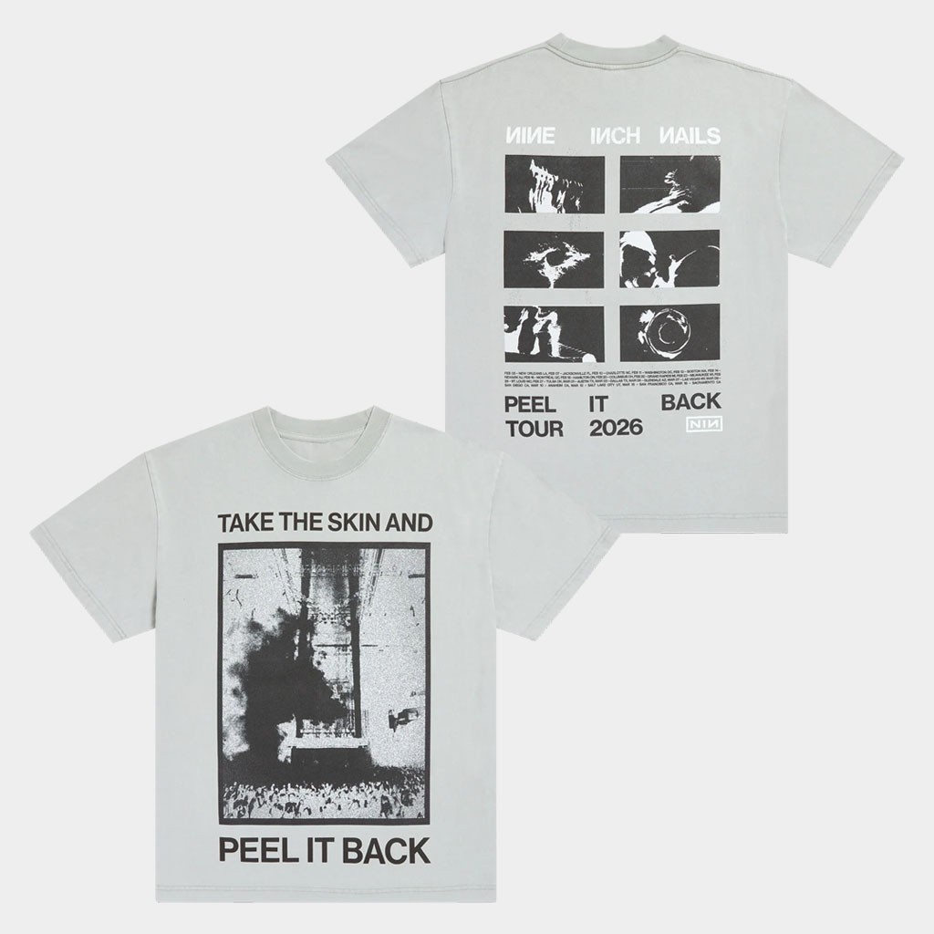 NIN Merch 2026 Photo T-Shirt Nine Inch Nails Peel It Back Tour Merch Gifts For Music Fan