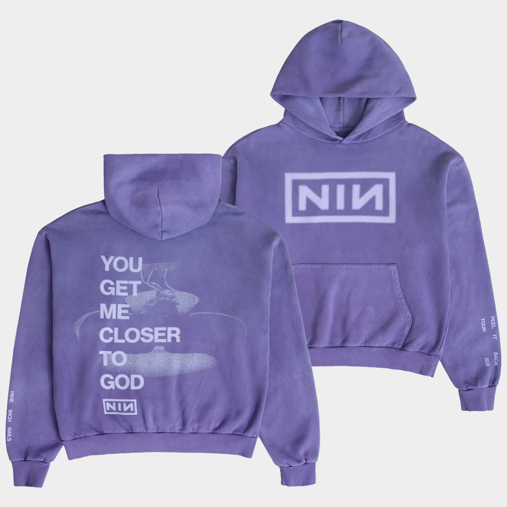 NIN Merch 2026 You Get Me Closer To God Hoodie Nine Inch Nails Hoodie Rock Fan Gifts
