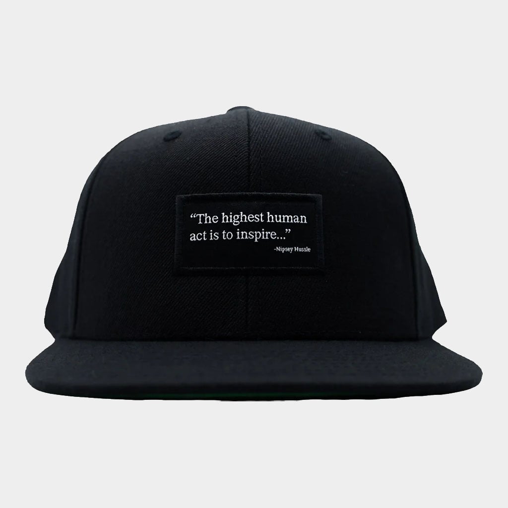 Nipsey Hussle Marathon Merch 2026 Marathon Highest Human Act Snapback Hat Rapper Fan Gifts