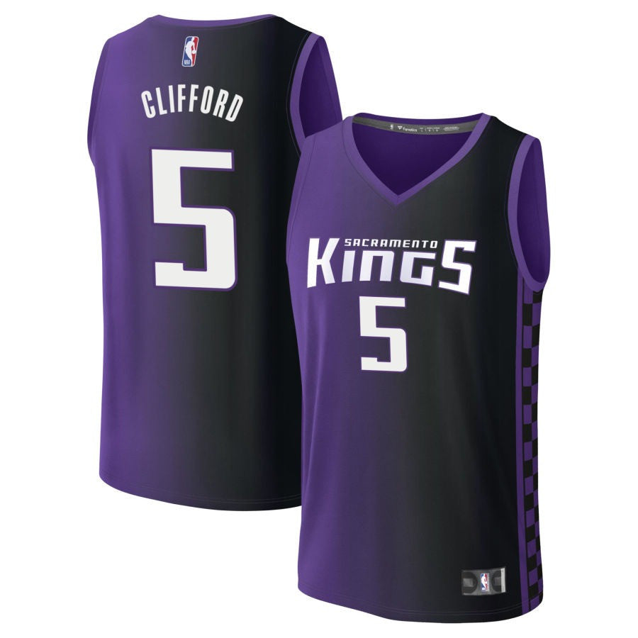 Nique Clifford Sacramento Kings 2025 Statement Edition Fast Break Jersey - Purple