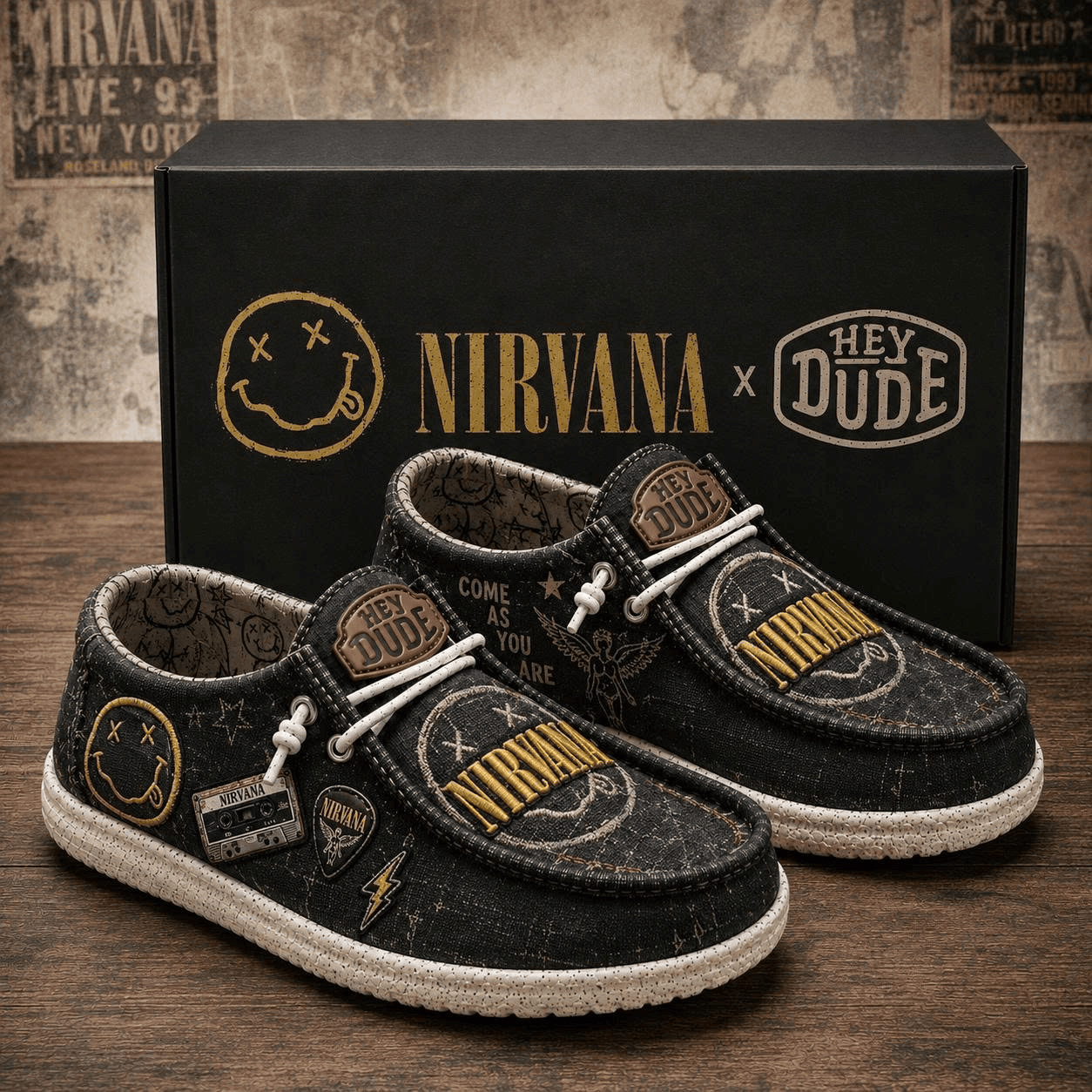 Nirvana Come As You Are Shoes Nirvana Merch Best Gifts For Music Lovers