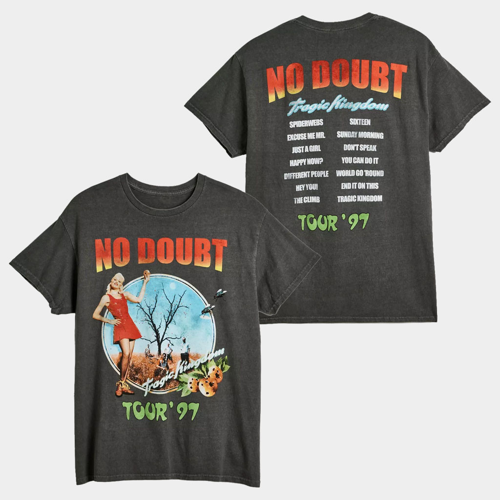 No Doubt 1997 Tour Graphic T-Shirt No Doubt Merch Best Gifts For Rock Band Lovers