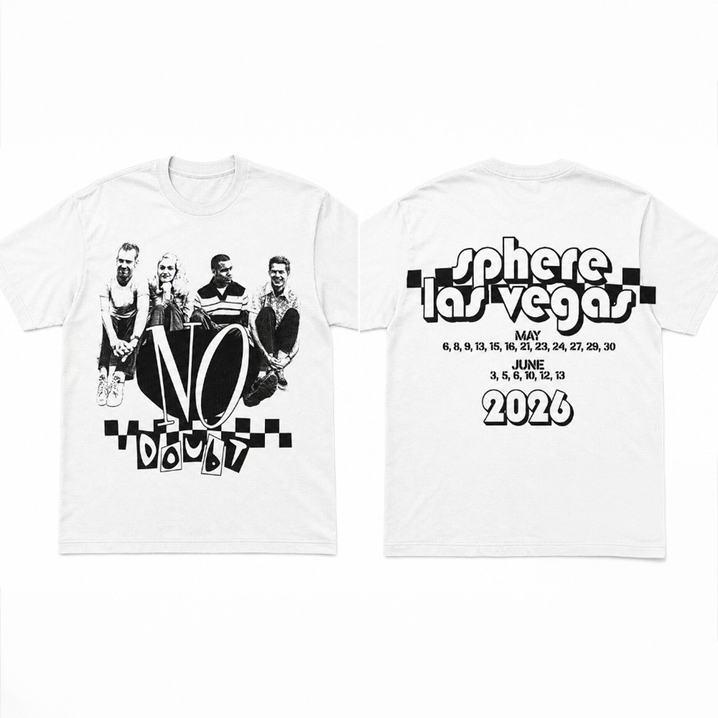 No Doubt Sphere Las Vegas 2026 Concert T-Shirt No Doubt Merch Gift For Rock Band Fans