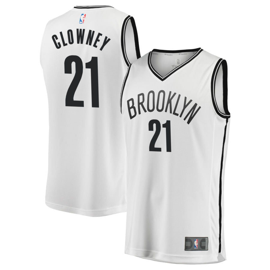 Noah Clowney Brooklyn Nets 2025 Fast Break Association Edition Jersey - White
