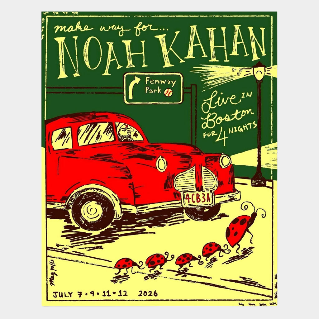 Noah Kahan Merch 2026 Noah Kahan Live In Boston Fenway Park July 2026 Poster Home Decor