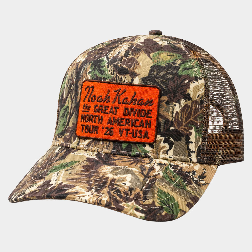 Noah Kahan Merch The Great Divide Tour 2026 Noah Kahan Camo Trucker Hat Embroidered Fan Gear