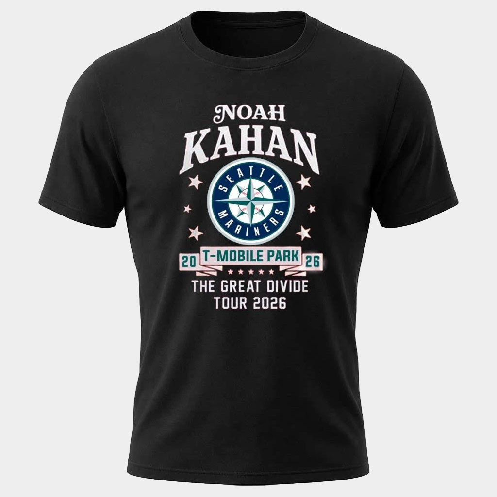 Noah Kahan Seattle Merch NK X Seattle Mariners T-Mobile Park Seattle WA August 30 31 2026 Shirt