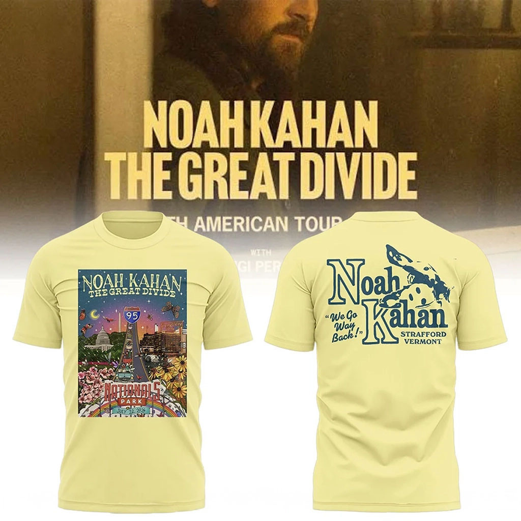 Noah Kahan The Great Divide Tour 2026 At Nationals Park T-Shirt Noah Kahan Merch Concert Outfit
