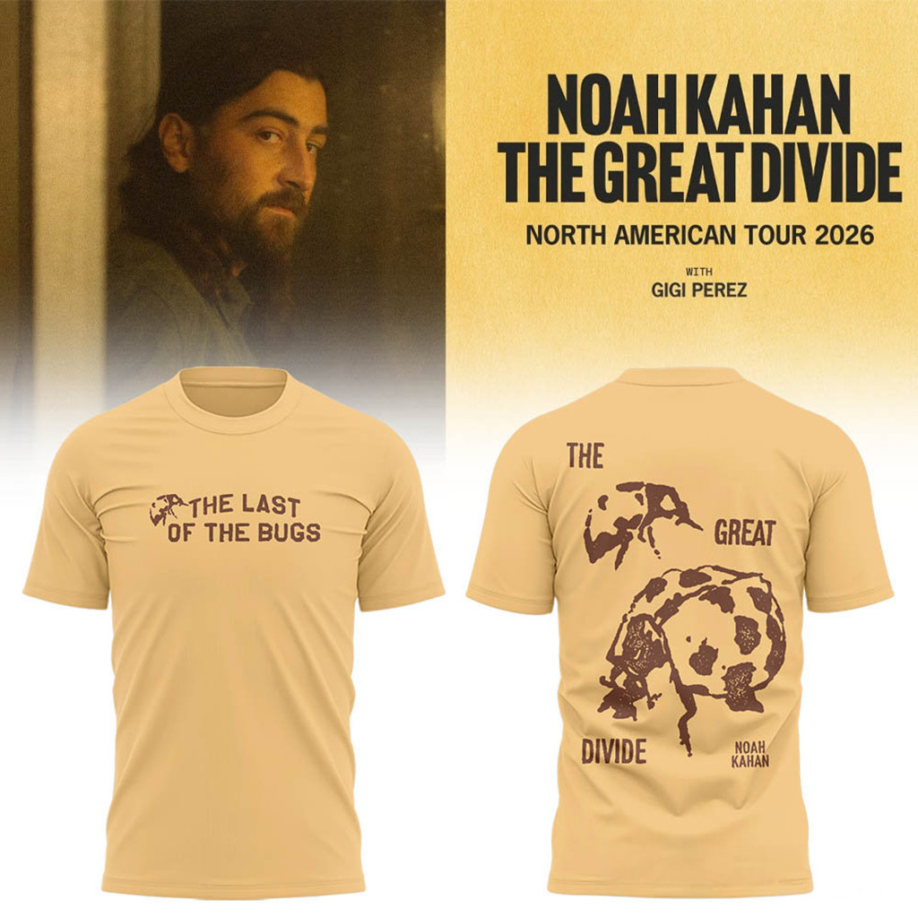 Noah Kahan The Great Divide Tour 2026 Merch The Last Of The Bugs T-Shirt Gift For Music Lover