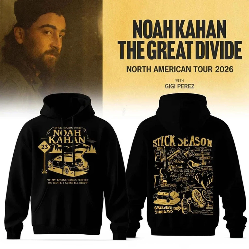 Noah Kahan The Great Divide Tour Hoodie 2026 Noah Kahan Concert Merch Gift For Music Lover