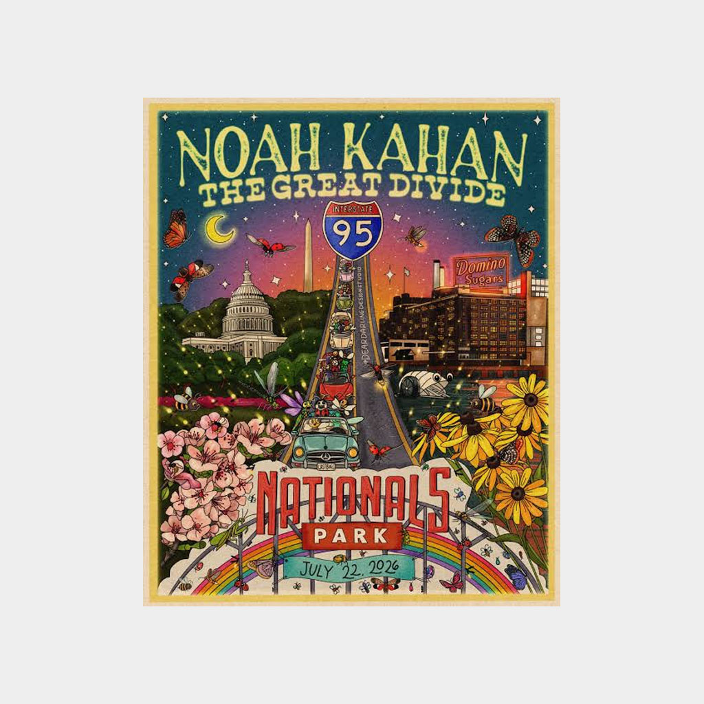 Noah Kahan Washington DC Merch 2026 NK The Great Divide Nationals Park Poster Wall Art Decor