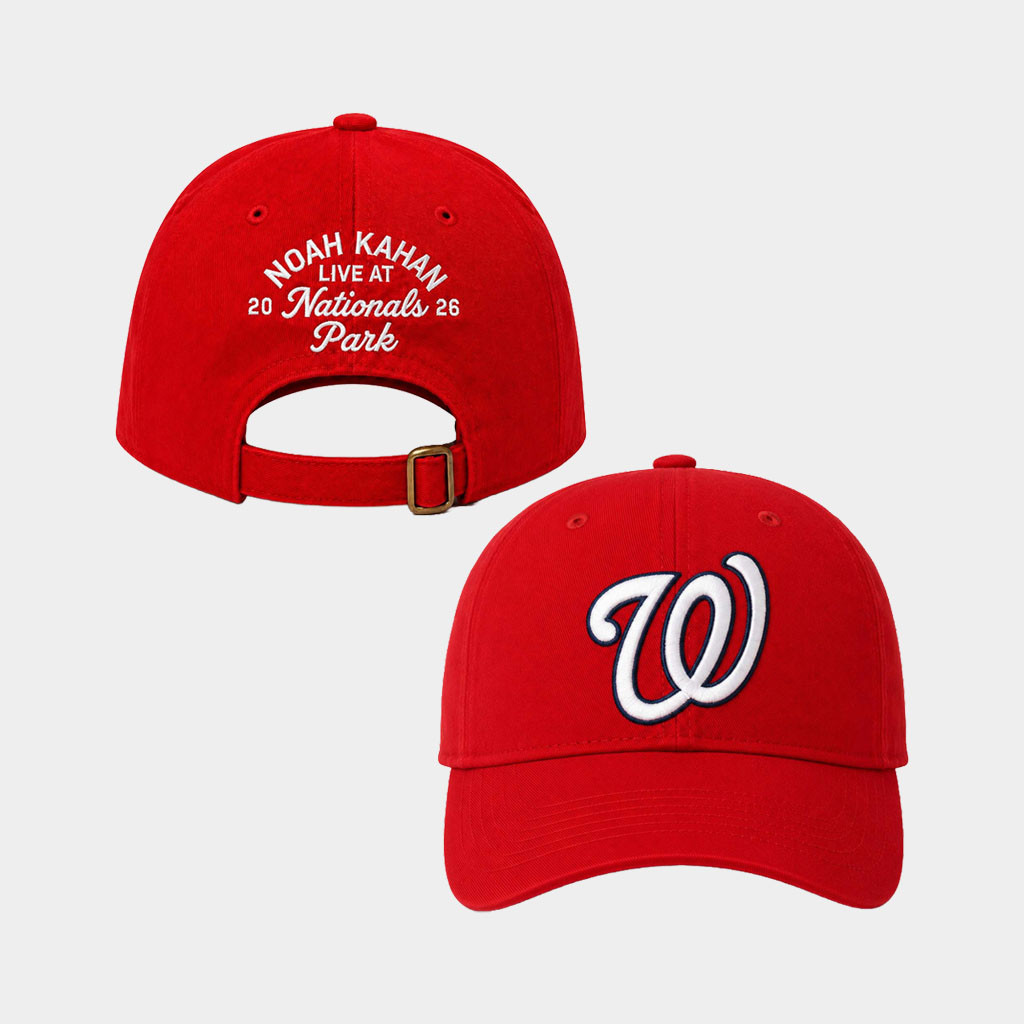 Noah Kahan Washington DC Merch 2026 Noah Kahan Nationals Park Hat Embroidered Red Cap Fan Gifts