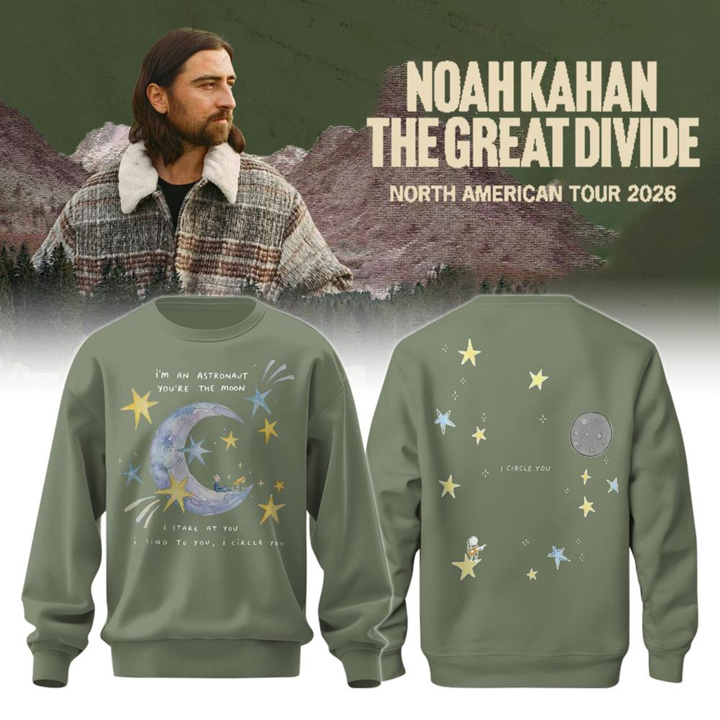 Noah Kahan X Boston Red Sox Merch The Great Divide Tour 2026 Sweatshirt Noah Kahan Tour Merch
